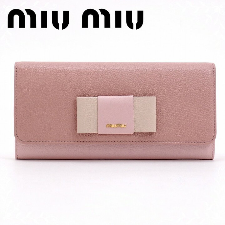 楽天市場】ミュウミュウ 財布 MIUMIU 長財布 パスケース付 レディース 