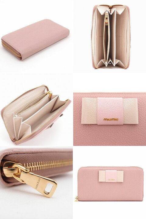 楽天市場】ミュウミュウ 財布 miumiu 長財布 レザー ラウンド 