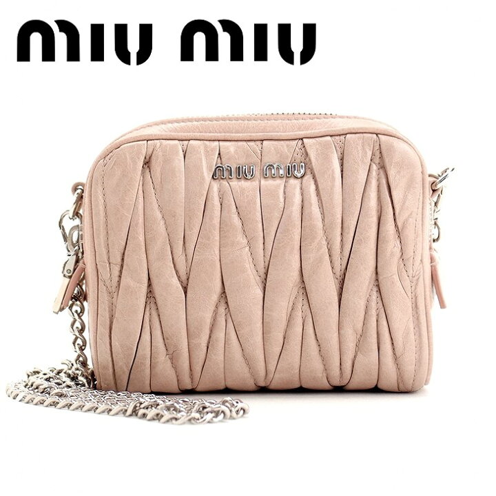楽天市場】ミュウミュウ バッグ miumiu ショルダーバッグ ミュウミュウ 