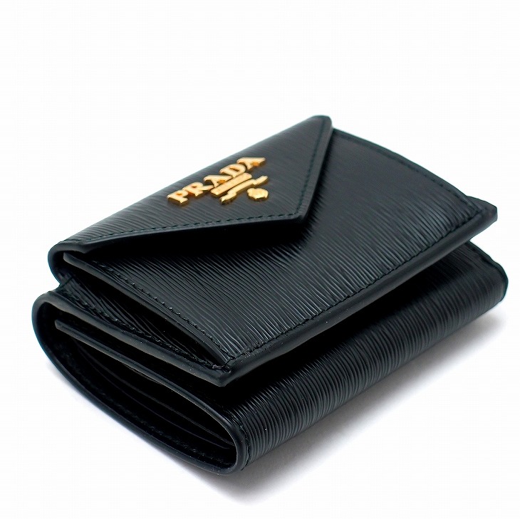 プラダ PRADA 財布 三つ折り財布 レディース VITELLO MOVE NERO 黒 ブラック 1MH021-2B6P-F0002 ブランド  人気 | 贅沢屋