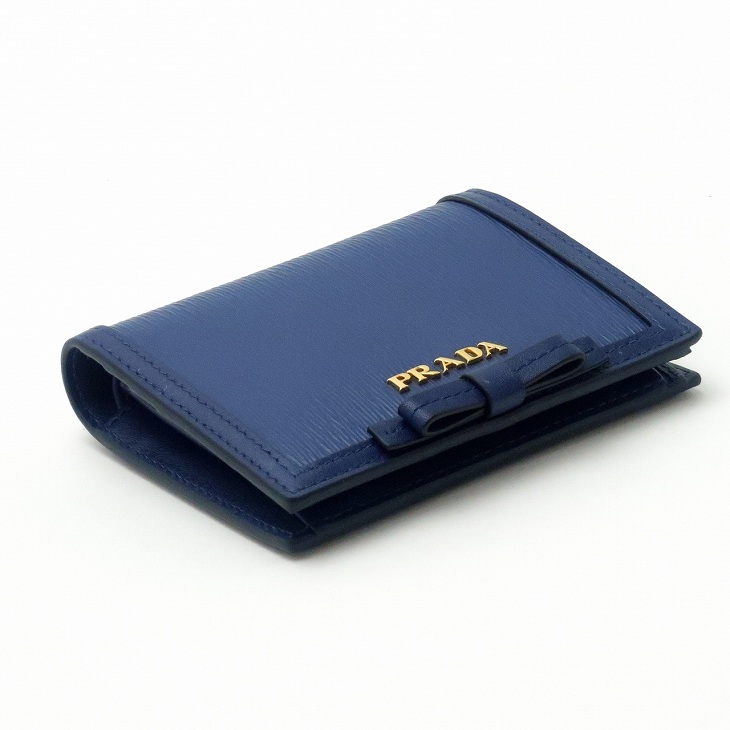 プラダ PRADA 財布 二つ折り財布 レディース VITELLO MOVE BLUETTE 1MV204-2B32-F0016 ブランド 人気 |  贅沢屋