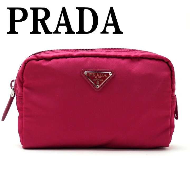楽天市場】プラダ PRADA ポーチ コスメポーチ 化粧ポーチ ピンク 小物 