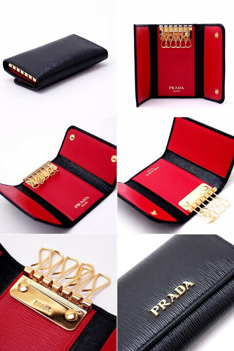 楽天市場】【イタリア買付】プラダ PRADA キーケース 6連 VITELLO MOVE 