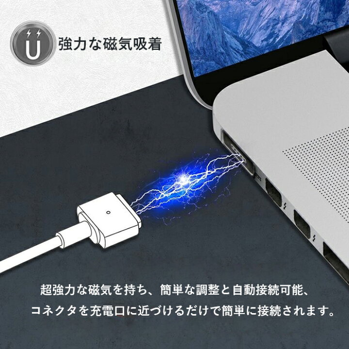 楽天市場】【送料無料】MacBook Air Pro兼用 USB C →Magsafe1 
