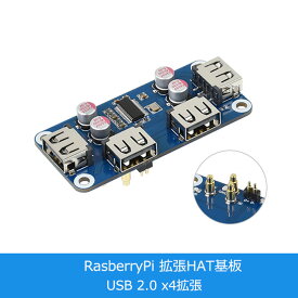 【送料無料】RaspberryPI USB 2.0 x4 HUB LAN拡張基板 Pi Zero W WH 2B/3B/3B+/4B