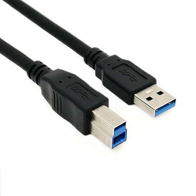 USBケーブル　1.5m　プリンター USB3.0 USB Type-A オス → USB B オス 外付けドライブ　USBプリンターケーブル　 長さ1.5メートル　Cannon キャノン Brotherブラザー EPSONエプソンプリンター スキャナーケーブル