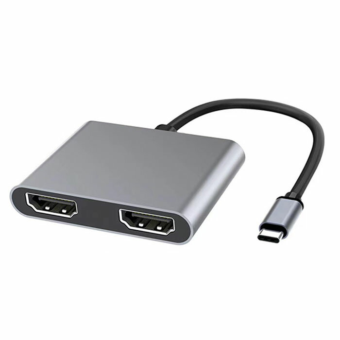 USB TYPE-C to HDMI HDMI 変換アダプターUSB C HDMI 変換アダプタ 4K@60Hz USB Type C Hub デュアル HDMI ハブ デュアルモニター 出力4K @60hz MacBook MacBook Pro 2020 2019 2018 MacBook Air Chromebook Pixel Surface Book 2など対応 (HDMI HDMI)