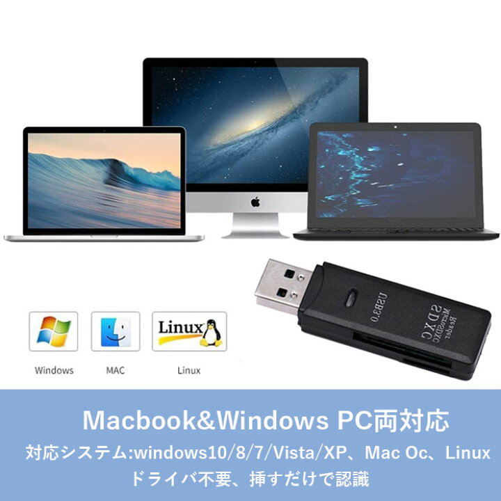 楽天市場 楽天ランキング受賞 ドライブレコーダーsdカード対応 大容量sdカード対応 最大1024g Sdカード対応 Ledライト付き Usb 3 0 最大5gbps 高速 Sdカードリーダライター 2スロット バスパワー 1年保証付 ゼケ 楽天市場店