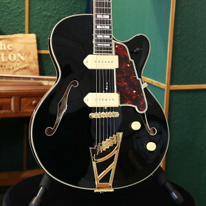 【アウトレットセール 】ストラッププレゼントキャンペーン D'Angelico ディアンジェリコ エレキギター フルアコ Excel 59 Solid Black ブラック 黒 ホロウボディ