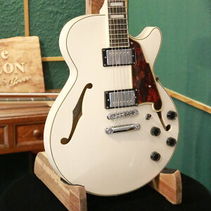 アウトレットセール D'Angelico ディアンジェリコ エレキギター セミアコ Premier SS Champagne 白 ホロウボディ