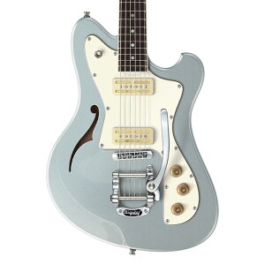 本数限定セール Baum Guitars バウム・ギターズ エレキギター Conquer 59 with Tremolo, Skyline Blue ブルー 青 セミホロウボディ