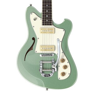 本数限定セール Baum Guitars バウム・ギターズ エレキギター Conquer 59-W with Tremolo, Silver Jade セミホロウボディ