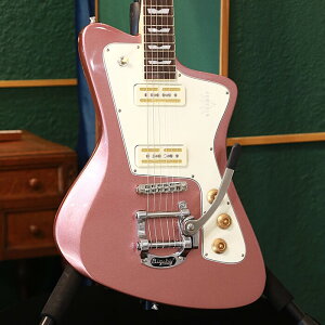 AEgbgZ[ Baum Guitars oEEM^[Y GLM^[ Wingman with Tremolo, Burgundy Mist EBO} zCg sN ό`M^[ Bigsby