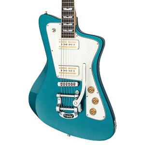 {Z[ Baum Guitars oEEM^[Y GLM^[ Wingman with Tremolo, Coral Blue EBO} zCg  ό`M^[ Bigsby