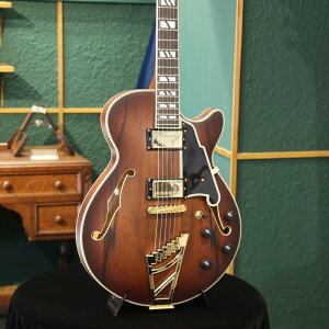 T}[Z[ D'Angelico fBAWFR Z~AR[XeBbN M^[ Deluxe SS Satin Brown Burst zE{fB uE nobJ[