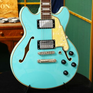 D'Angelico fBAWFR GLM^[ Z~AR Premier Mini DC Surf Green T[tO[ zE{fB nobJ[
