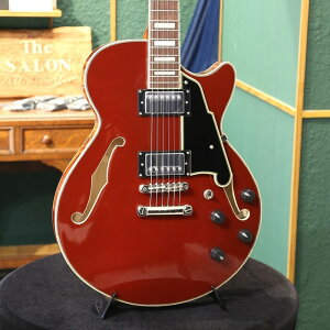 D'Angelico fBAWFR GLM^[ Z~AR Premier SS Burnt Red o[gbh  zE{fB