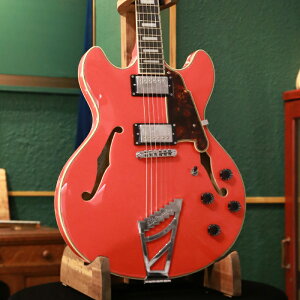 yAEgbgZ[z D'Angelico fBAWFR GLM^[ Z~AR Premier DC Stairstep, Fiesta Red zE{fB nobJ[