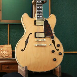 yAEgbgZ[z D'Angelico fBAWFR GLM^[ Z~AR Deluxe DC, Satin Honey Tenj[ zE{fB nobJ[