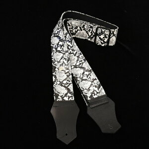 Get'm Get'm Electric Snake 2" Guitar Strap White Snake ゲットムゲットム ギターストラップ ホワイトスネーク 蛇柄