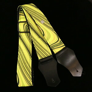 Get'm Get'm Good Vibes 2�g Guitar Strap, Groovy Neon Yellow �Q�b�g���Q�b�g�� �M�^�[�X�g���b�v