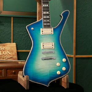 Greco グレコ エレキギター GM-CST BCH EMERALD ブルー 青 フレイムメイプル 変型ギター ケース付属