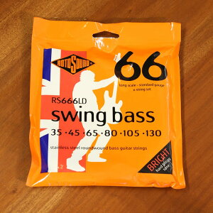 Rotosound gTEh x[X RS666LD (.035-.130) 6p XEBOx[X66 Swing Bass 66 Standard 6-Strings Set Stainless Steel Roundwound,