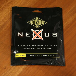 Rotosound ���g�T�E���h �x�[�X�� NXB40 (.040-.100) �l�N�T�X�x�[�X Nexus Bass Medium Black Coated Type 52 Alloy, 4���p
