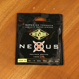 Rotosound ���g�T�E���h �M�^�[�� NXA10 (.010-.050) Nexus Acoustic �l�N�T�X�A�R�[�X�e�B�b�N Extra Light Polymer Coated Phosphor Bronze, �A�R�M�p