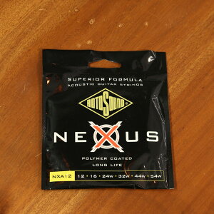 Rotosound ���g�T�E���h �M�^�[�� NXA12 (.012-.054) Nexus Acoustic �l�N�T�X�A�R�[�X�e�B�b�N Medium Light Polymer Coated Phosphor Bronze, �A�R�M�p