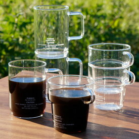 BOROSILICATE GLASS MUG / ボロシリケイト グラスマグ PUEBCO / プエブコ 耐熱ガラス グラス マグ カフェ ホットドリンク対応