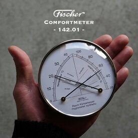 Comfort Meter (142.01) / コンフォート メーター Fischer barometer フィッシャー計量器 温度計 湿度計 直径10cm ドイツ製 DETAIL