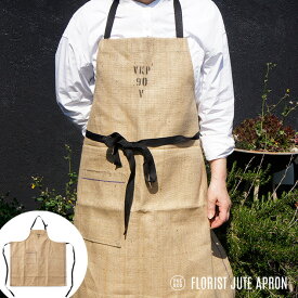 FLORIST JUTE APRON / フローリスト ジュート エプロンFULL PUEBCO プエブコFULL APRON フルエプロン ジュート素材 おしゃれ ユニセックス フリーサイズ アウトドア メンズ DIY