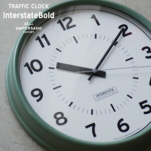 TRAFFIC CLOCK ( Interstate ) gtBbN NbNAMPERSAND FACTORY ApTh t@Ng[ Ǌ|v Interstate AJ W v NbN  GR~[ AMP-C063