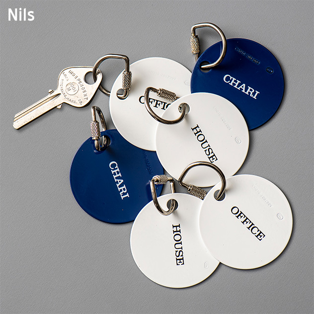 CDW Nils Key fob / ニルス キー フォブ CANDY DESIGN & WORKS キャンディデザイン＆ワークス Key Ringキーリング キーホルダー プレート 真鍮 日本製 ダブルリング DETAIL