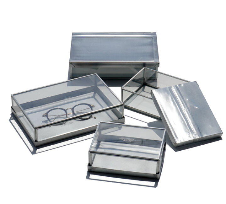 楽天市場】【Single】GLASS BOX WITH RECYCLE STEEL LID / Jewelry 