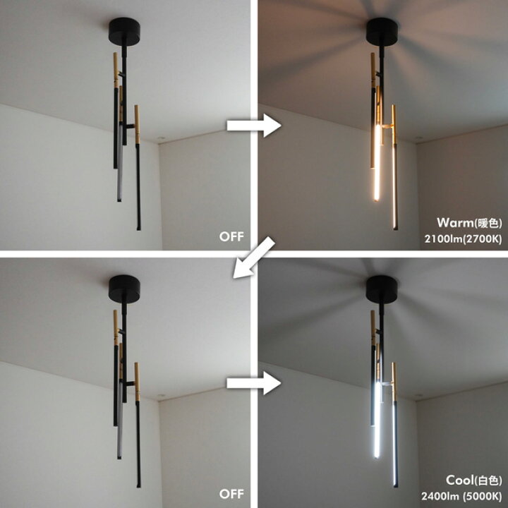 楽天市場】Vision 3 LED-Ceiling Lamp ビジョン3LEDシーリングランプ 