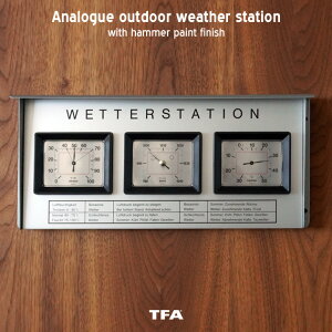 TFA Dostmann / Analogue outdoor weather station 20.2019 TFAhXg} AiO AEghA EFU[Xe[V Cیv xv Cv xv hCc Ogp\ Ǌ| H17.4cm×W39cm×D6cm tsukuda ϊ