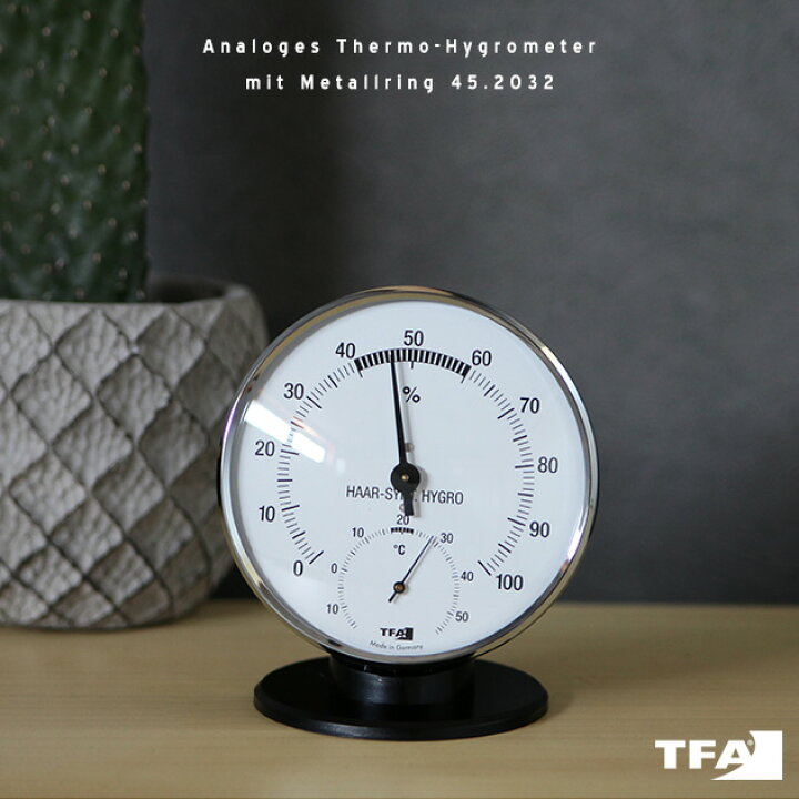 楽天市場】TFA Dostmann / Analoges Thermo-Hygrometer mit Metallring 