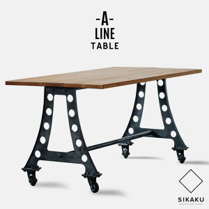 A-LINE TABLE / AC e[u SIKAKU VJN W150cm×D80cm×H73cm _CjOe[u Ƒ I[NC S { C_XgA ACA ChCWp