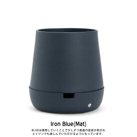 Alx Pot アルミ ポット ウィズソーサー karin カリン W14.5×D14.5×H16cm フラワーベース アルミ製 フラワーポット 受け皿 一体型 detail