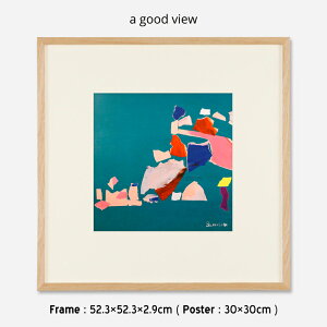 ���E�̒n�}�@�t���[��50�{�z���}�b�g�t�� Designed by ���Ԃ���×�͓����� / OBUSUMA × Rika Kawato a good view ( �A�O�b�h�r���[ ) �t���[��52.3×52.3×2.9cm ( �|�X�^�[ 30×30cm ) �A�[�g�|�X�^�[ �A�[�g�t���[