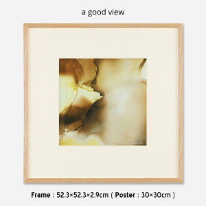 BROWN AGATE�i�u���E���A�K�b�g�j�t���[��50�{�z���}�b�g�t�� �n�V���g�q���R / Hiroko Hashimoto a good view ( �A�O�b�h�r���[ ) �t���[��52.3×52.3×2.9cm ( �|�X�^�[ 30×30cm ) �A�[�g�|�X�^�[ �A�[�g�t���[