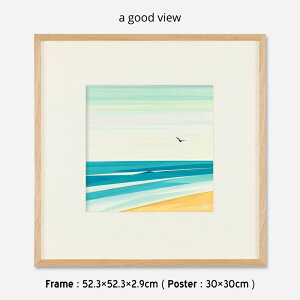 ԐKi͂Ȃj1100 t[50{z}bgt J / Masanao Taniguchi a good view ( AObhr[ ) t[52.3×52.3×2.9cm ( |X^[ 30×30cm ) A[g|X^[ A[gt[ z G 