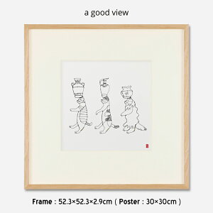 TSUBONEKO t[50{z}bgt HAyU.w / Manabu Ogawa a good view ( AObhr[ ) t[52.3×52.3×2.9cm ( |X^[ 30×30cm ) A[g|X^[ A[gt[ z G IuWF