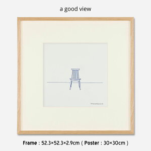 CHAIRi`FAjt[50{z}bgt n粌Y / Kenichiro Watanabe a good view ( AObhr[ ) t[52.3×52.3×2.9cm ( |X^[ 30×30cm ) A[g|X^[ A[gt[ z G IuWF