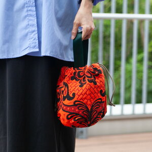 PUEBCO (vGuR) JACQUARD FABRIC DRAWSTRING BAG / WK[h t@ubN h[XgO obO В obO ΂ Jo RpNg }`t [|[` s CN ϕi 