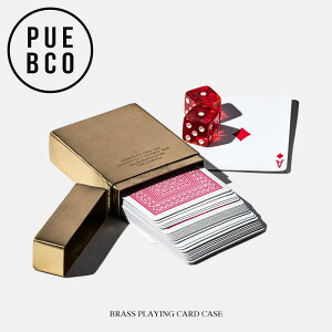 PUEBCO (vGuR) BRASS PLAYING CARD CASE / uX vCO J[h P[X gv P[X h[ 50 J[hP[X ^J BRASS