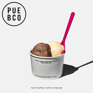 PUEBCO (vGuR) NOT PAPER CUP / Ice Cream mbg y[p[ Jbv / ACXN[ Rbv fUC Z~bN   a9.5cm×H6.5cm e220ml