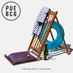 PUEBCO (vGuR) PORTABLE BEACH CHAIR W/BAG / |[^u r[` `FA EBY obO܂݃`FA `[NC I[h`[N ؐ lӃ`FA ֎q V[gNbV ܂肽 C v[ r